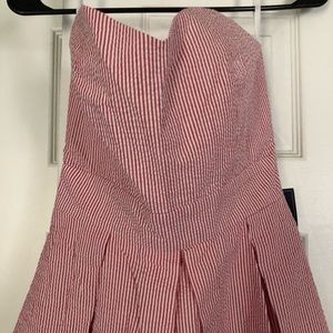 Lauren James Corbin Stripe Red Dress